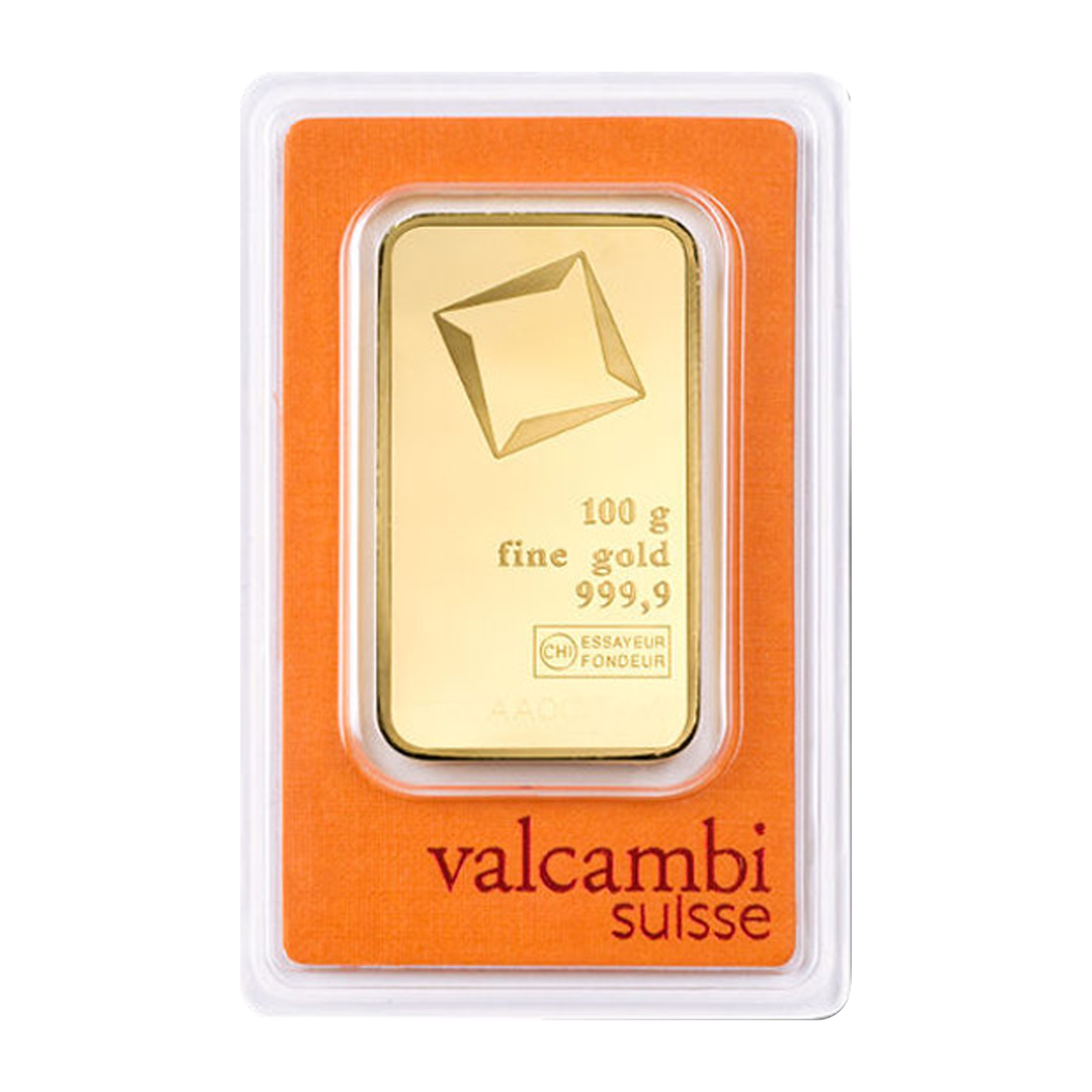 100g Valcambi Gold Bar (Minted)